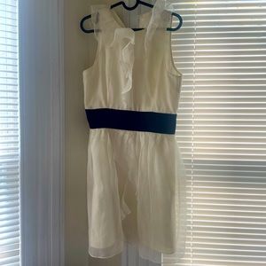 Milly of New York Cream Chiffon detailed dress, size M